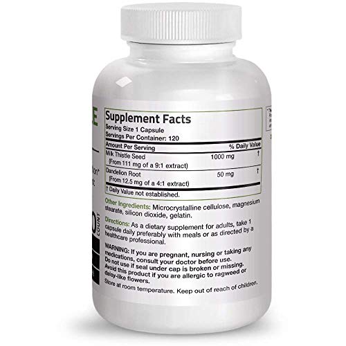 Turmeric Curcumin With Bioperine High Potency Joint Support + Milk Thistle 1000Mg Silymarin Marianum & Dandelion Root #TOP4