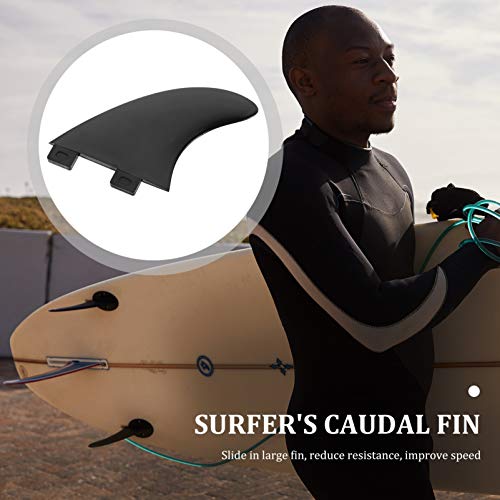 BESPORTBLE 3Pcs Conjunto Prancha Fin Surf Fin de Plástico Clip- on Prancha de Surf Fin para Canoe Ka