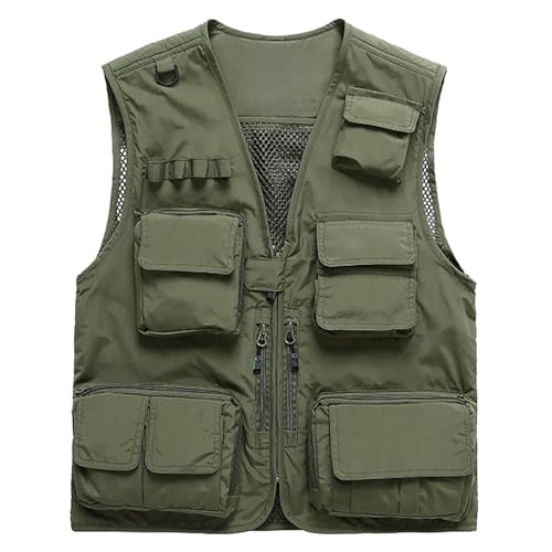 Joe Wenko Colete masculino para atividades ao ar livre, com foto de trabalho, safári, pesca, viagem,
