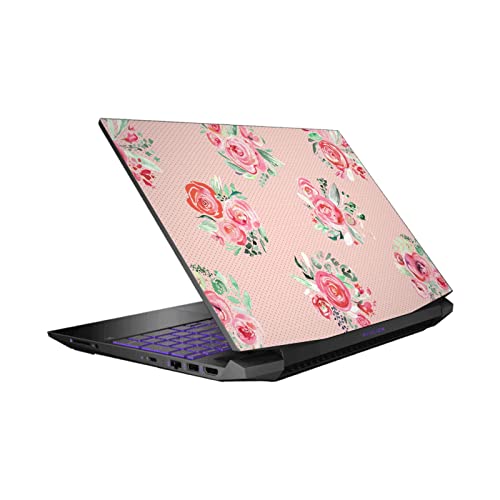 Peau vinyle Ninola Roses protégeant l'ordinateur HP Pavilion 15.6 contre les rayures