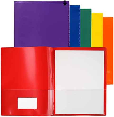 StoreSMART - Plastic Archival Folders Primary Colors Three 6-Packs - 18 Folders - 3 Each of Six Bright Colors (R900PCP6-3)