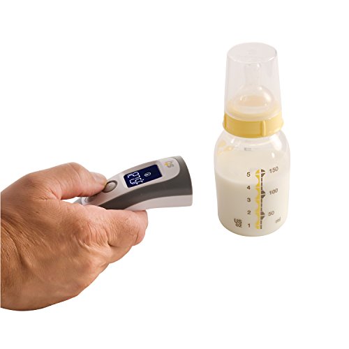 Image of HealthSmart Digital Forehead Thermometer with No Contact Infrared Technology - Ideal for Babies, Children or Adults, Modes to Also Test Temperature of Objects or Air (Pack of 1)