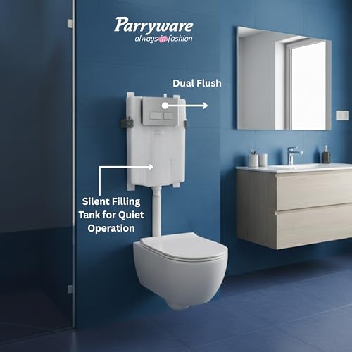 Image of Parryware Linea Plus Concealed Flush Tank Without Frame Without Flush Plate for Wall Hung Commodes | In-Wall Toilet Flush Tank for Modern Bathrooms| Durable & Space-Saving | E812099