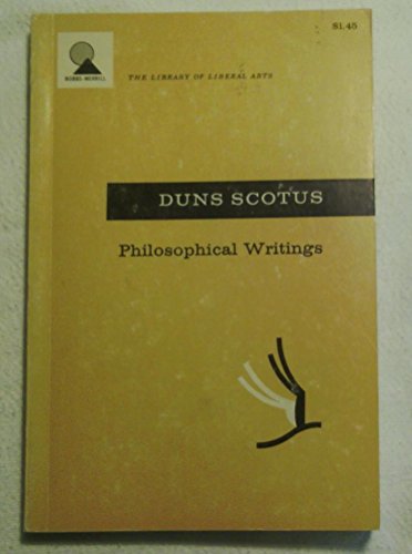 Duns Scotus: Philosophical Writings (Nelson Phi... B000PLZMJS Book Cover