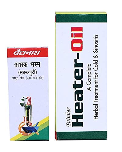 Baidyanath Abhrak Bhasma Sahastraputi, 1 g with Painher Heater Oil (B098F9DZSN) Amazon Price History, Amazon Price Tracker