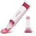 Moisturizing Sheer Balm Lip Tint with Exfoliating Tip for Gentle Dry Skin Removal - UNDONE BEAUTY Lip Life. Natural Shea, Jojoba & Rose Hip for Lip Smoothing. Tinted Non-Sticky Gloss. MAYBE BARE
