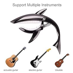 Nolli Shark en forme de Zinc Metal Guitar Capo Guitar Tuner Convient pour Guitare Guitare électrique et autres… - Les Beatles, Paul McCartney, John Lennon, RIngo Starr, George Harrison Nolli Shark en forme de Zinc Metal Guitar Capo Guitar Tuner Convient pour Guitare Guitare électrique et autres… – Image 5