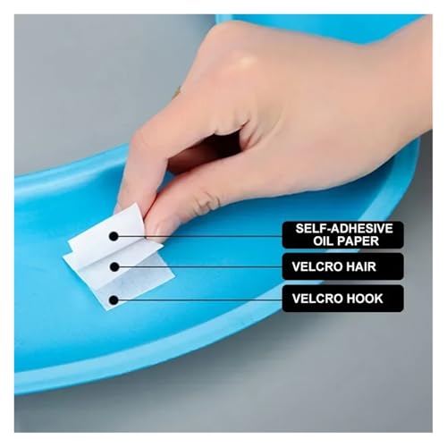 Couvre-siège de toilette en O vert lavable et doux de forme ovale MTQ - 6