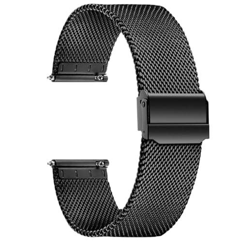 Bracelet de montre milanais en maille d'acier de 8 à 24 mm pour hommes et femmes