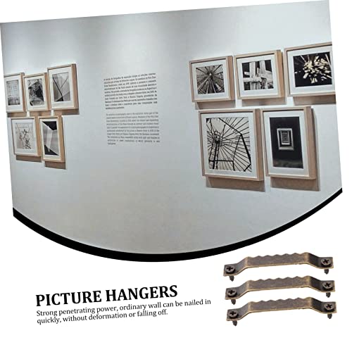Image of 100pcs Serrated Picture Hangers Screws for Wall Mounting Picture Frame Hooks for Photos Artwork and Decorations for Use