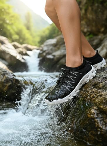 Image of SOBASO Water Shoes Quick Dry Lightweight Swim Shoes for Men Ideal Hiking Water Shoes Fishing Shoes River Shoes Beach Shoes Men Durable Comfortable Design