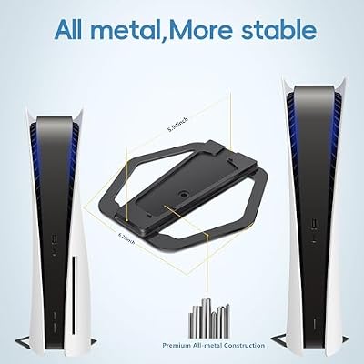 Stand for PS5 Slim,All-Metal Vertical Stand for PS5 Consoles