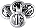 Produktbild 4 StüCk Auto Radnabenkappen Nabendeckel für MG ZS GS 5 350 Parts TF GT 6, Radnabenabdeckung Center Felgendeckel Radkappen Wheel Caps Nabenkappen mit Logo
