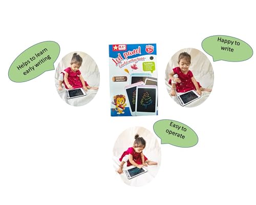 Image of Writing Tablet | 8.5-Inch Rainbow Colour LCD Screen | Stylus Pen | Kids & Adults