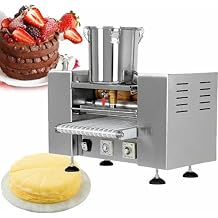 Fully Automatic Cake Crust Machine, Commercial Crepe Machine,Egg Skin Thousand Layers Maker,for Mango/Durian Lasagna 8in