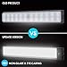 MOSTON Bright Closet Light 54LED Motion Sensor Night Lights USB Rechargeable Battery-Operated for Under Cabinet/Counter,Wardrobe,Cupboard,Stairway,Stick on Anywhere,Built-in Magnetic,2Pack