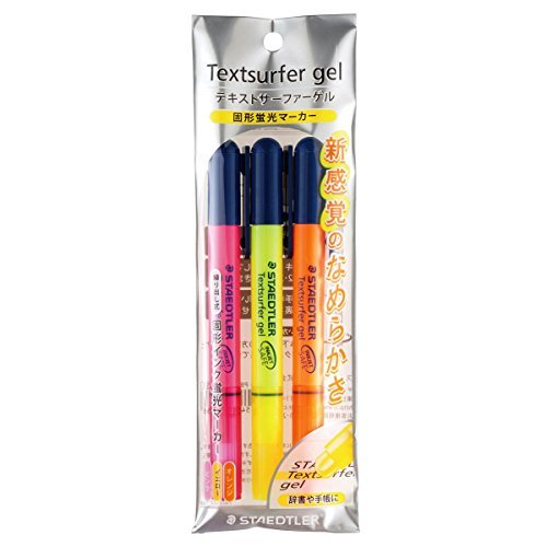 まとめ買いでお買い得 STAEDTLER テキストサーファーゲル 264(3色) Amazon.co.jp: ステッドラー クレヨンのような蛍光マーカー