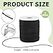 PH PandaHall 110 Yards 1.5mm Black Nylon Cord Wind Chime Cord Replacement Lift Shade Blind String for Windows Roman Rollers Repair Gardening Plant Waist Beading String for Bracelet Lanyard