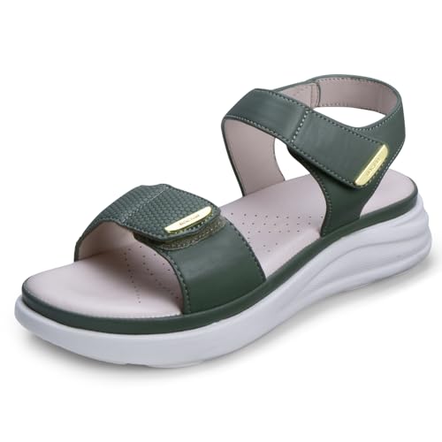 Image of DOCTOR EXTRA SOFT Women's Ultra Lightweight Sandals with Memory Foam Cushion|Stylish & Comfortable|Casual & Non-Slip|Diabetic & Orthopedic Flip Flops with Adjustable Strap Ladies & Girls New-D-610