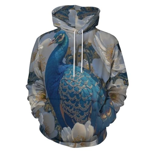 Sweat fleurs de paon 3D idéal pour vos sorties urbaines stylées