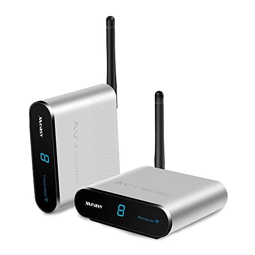 measy AV240 Wireless AV Sender IR Remote Control Bedroom Signal go Through Walls Range 400M/1330FT to DVD,Gaming