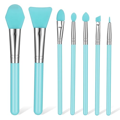 7 PCS Silicone Brushes for Resin Makeup Brush Applicator Silicone Brushes Applicators for Crafts Resin Brush Makeup Applicator Tool for Art Crafting Cream
