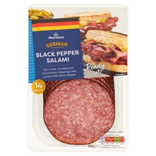 Morrisons German Black Peppered Salami 140g
