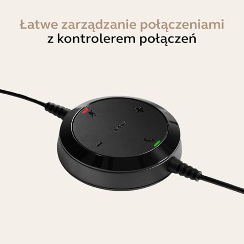 Jabra Evolve 20 Mono Headset – Microsoft Certified Headphones for VoIP Softphone with Passive Noise Cancellation – USB-Cable with Controller – Black