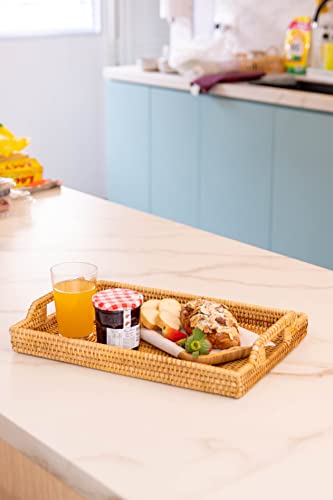 Rectangular Rattan Tray