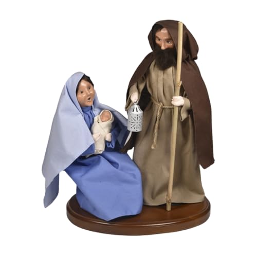 Byers' Choice Holy Family on Base 5000 from the Nativity Collection