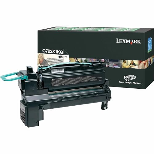 Cartouche laser Lexmark C792X1KG noir toner d'origine de rechange C792
