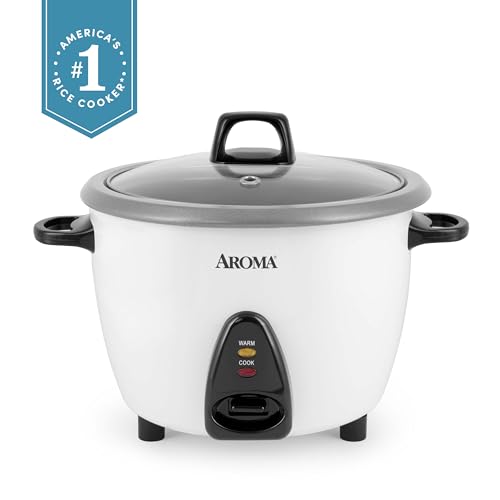 AROMA Rice Cooker, 10-Cup (Uncooked) / 20-Cup (Cooked), Steamer, Auto Keep Warm, Soup Maker, Oatmeal Cooker, Large Rice Cooker, 5 Qt, White, ARC-360-NGP by AROMA - Used condition - Image 9