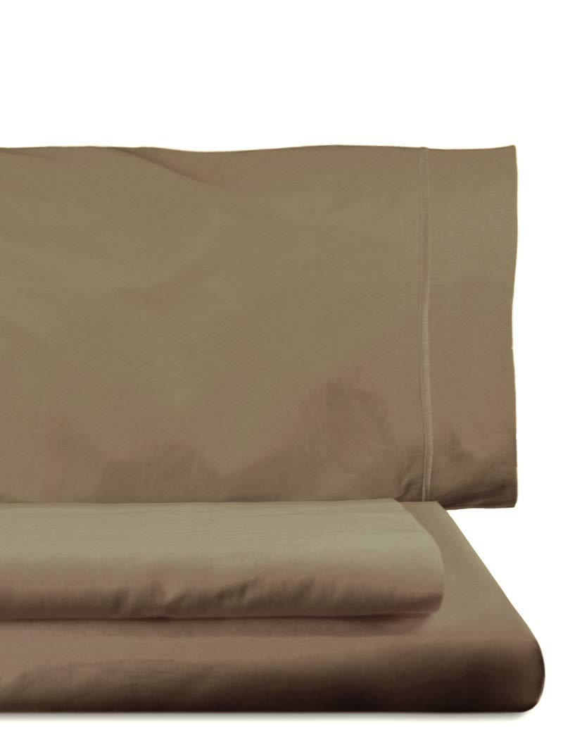 Lasa Royal - Set of duvet cover, 270 x 260 cm, fitted sheet, 280 x 280 cm, 2 pillow case, 45 x 110 cm, chocolate color