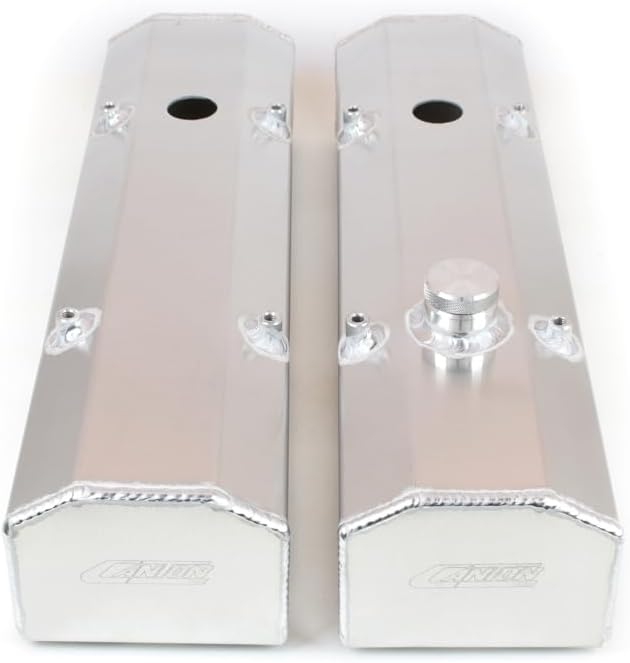 Canton Racing Products 65-201 Valve Cover (Small Block Chevy Fab Aluminum with Fill & PCV Ports)