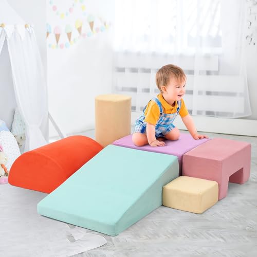 Image of Baby Foam Climbing Blocks, Climbing Toys for Toddlers, Kids Soft Play Climbing for Boys & Girls,Foam Play Gym Playtime Corner Climber