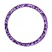 Animal Print Steering Wheel Cover - Leopard Purple