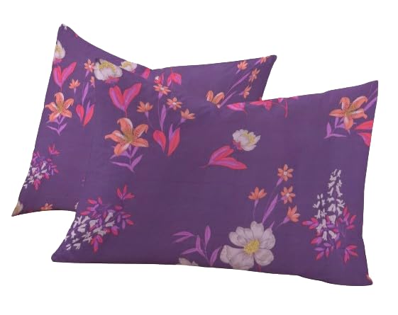 Image of RD TREND 210 TC Premium Glace Cotton Assorted King Size Printed Floral Design Pillow Cover -18 inchX28 inch Inches,(Pack of 4) of Any 8 Pieces Color Multi-17