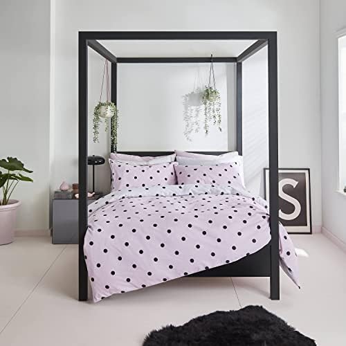 Sassy B Spot on Polka Double Duvet Set Black/White