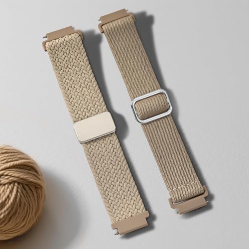 Correa de nylon trenzado magnético 20mm para reloj Garmin miniatura 4