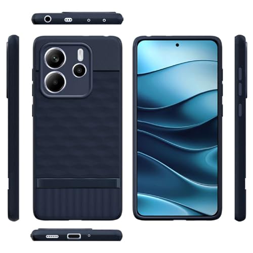 Image of Shockproof Case for Mi Redmi Note 14 5G | Full Camera Protection | TPU Flexible Back Cover for Mi Redmi Note 14 5G (Steel Blue)