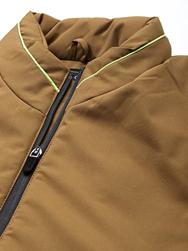 Image of The Indian Garage Co Men Slim Fit Solid Puffer Jackets