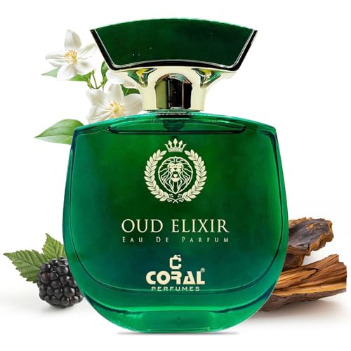 Coral Oud Elixir Unisex Perfume 100ML | Eau De Parfum | Long Lasting Oud Fragrance | Fruity & Floral Luxury Scent | Made in Dubai | Suitable for Gifting & Festival Season