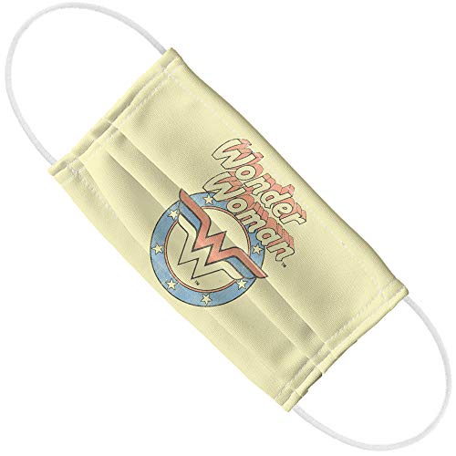 Popfunk Wonder Woman Faded Wonder 1-Ply Reusable Face Mask Covering with Adjustable Nose Wire, Unisex
