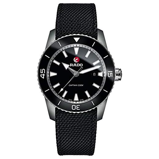 Rado HyperChrome Captain Cook Reloj automático de los hombres con esfera negra R32501156