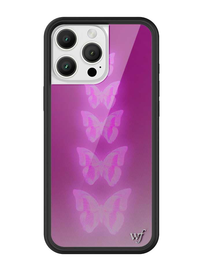Wildflower Cases - iPhone 16 Pro Max Compatible - Neon Butterfly