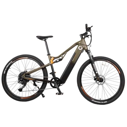 Cecotec Bicicleta Eléctrica de Montaña 29' Supreme. 120Km de Autonomía, Doble Suspensión, Cambio Shimano Cues de 10 Velocidades y Doble Disco de Freno Hidráulico Tektro