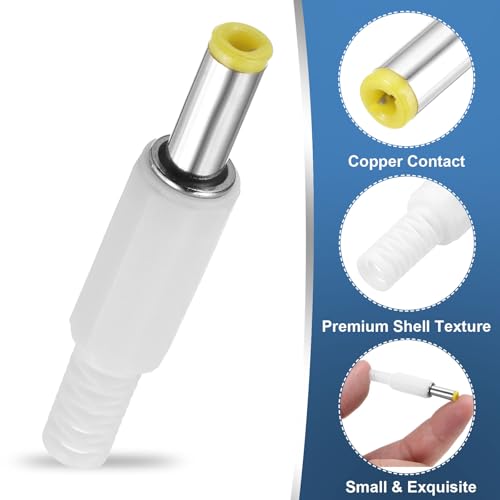MECCANIXITY 10 piezas adaptador macho DC, conector coaxial miniatura 3