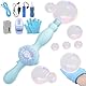 Dandin Colourful Smoke Bubble Machine, Magic Interactive Mist Bubble Machines for Party, Elastic Bubble Mist Stick, Rechargeable Bath Bubble Toy, for Girl Boy Kid Party Outdoor Indoor