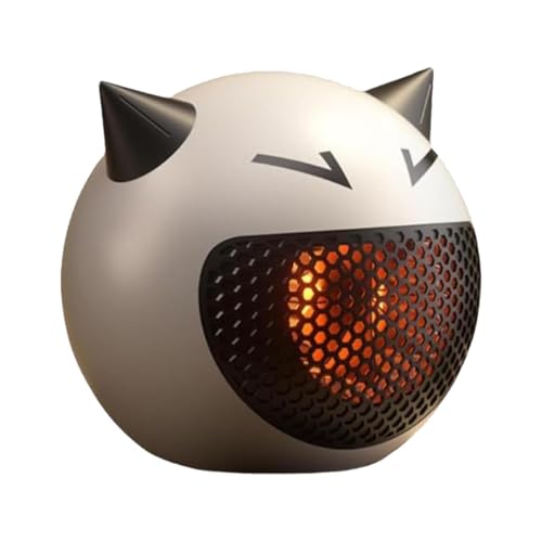Calentadores eléctricos para uso en interiores,Calentador de espacio para interiores - Ventilador calefactor portátil con forma de gato,Dispositivo silencioso de calefacción de aire con termostato de