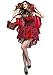 Monissy Damen Sexy Rotkäppchen Kostüm mit Umhang Erwachsene Dress up Halloween Weihnachten Performance Kleid Zombie Ghost Kleid Nachtclub Königin Kostüm Frauen Karneval Faschingskostüme Rot
